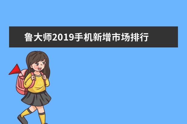 鲁大师2019手机新增市场排行