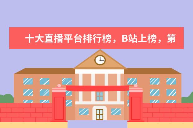 十大直播平台排行榜，B站上榜，第十成立最早