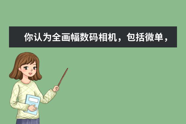 你认为全画幅数码相机，包括微单，最佳像素在多少为合适？