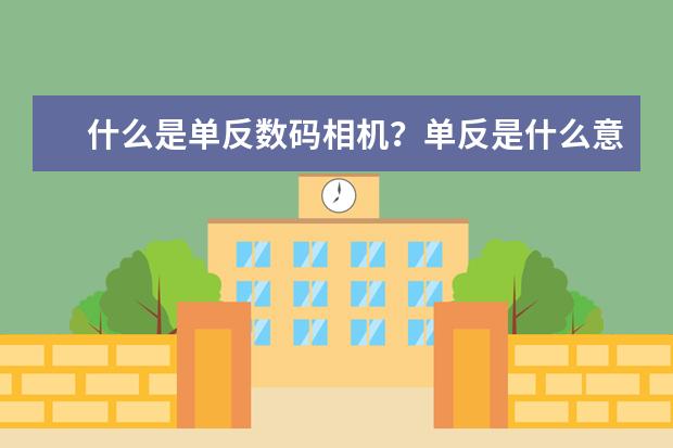 什么是单反数码相机？单反是什么意思？
