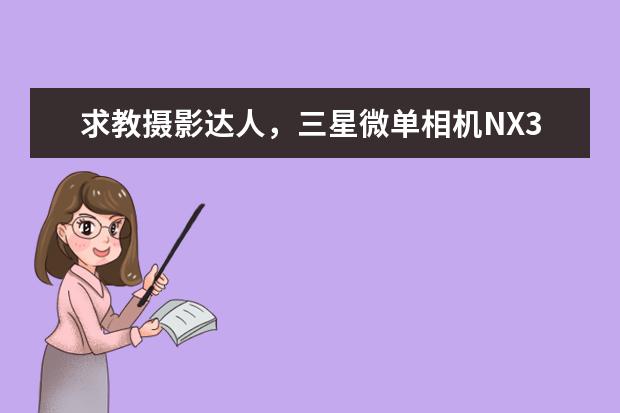 求教摄影达人，三星微单相机NX300和NX3000差别大吗？