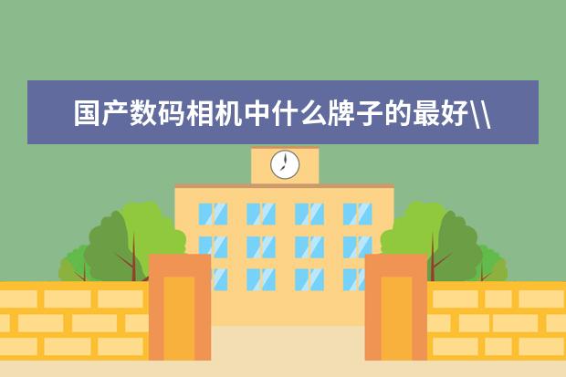 国产数码相机中什么牌子的最好\\?