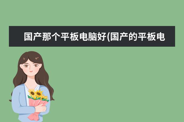 国产那个平板电脑好(国产的平板电脑哪个牌子好一点)