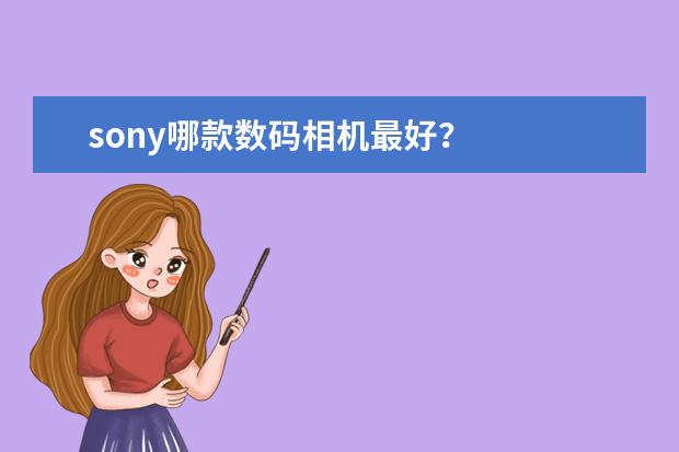sony哪款数码相机最好？