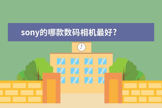sony的哪款数码相机最好?