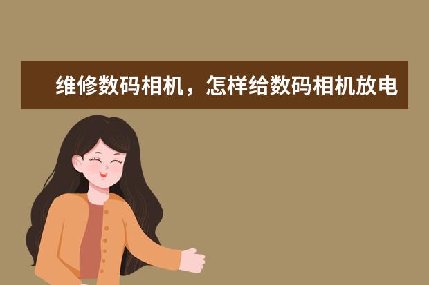 维修数码相机，怎样给数码相机放电？