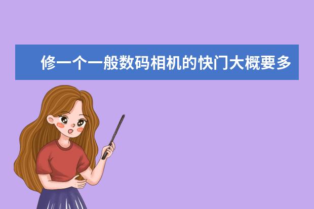 修一个一般数码相机的快门大概要多少钱啊？