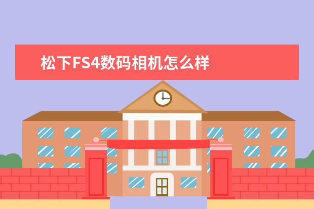 松下FS4数码相机怎么样