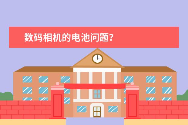 数码相机的电池问题？