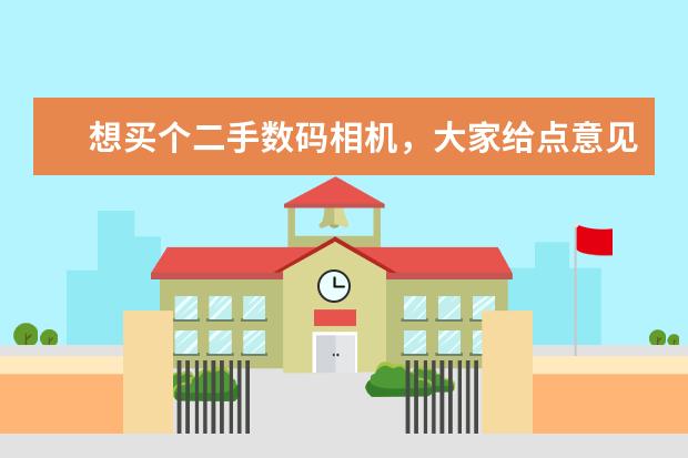 想买个二手数码相机，大家给点意见