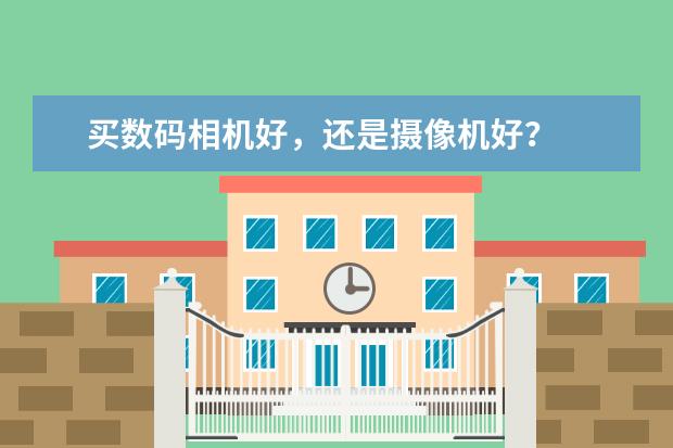 买数码相机好，还是摄像机好？