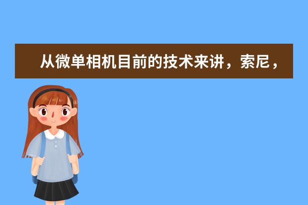 从微单相机目前的技术来讲，索尼，尼康，佳能哪家的产品最好？