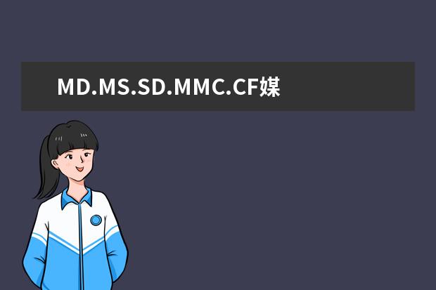 MD.MS.SD.MMC.CF媒体群储卡分别是什么 ,怎么用