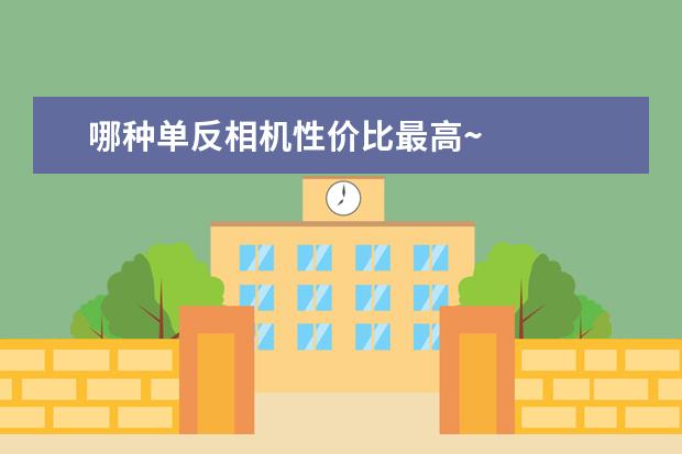 哪种单反相机性价比最高~