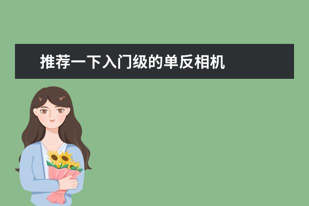 推荐一下入门级的单反相机
