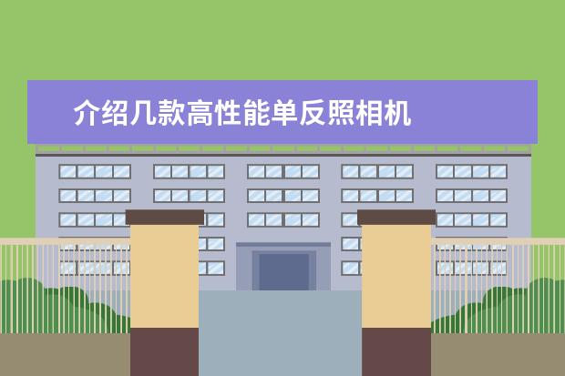 介绍几款高性能单反照相机