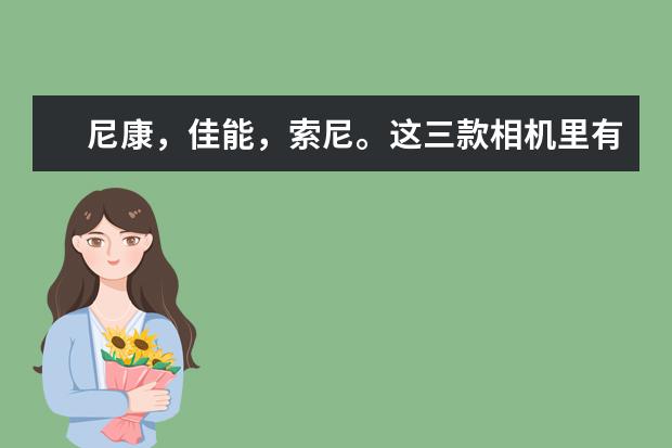 尼康，佳能，索尼。这三款相机里有没有好看性能好的，朋友推荐推荐啊