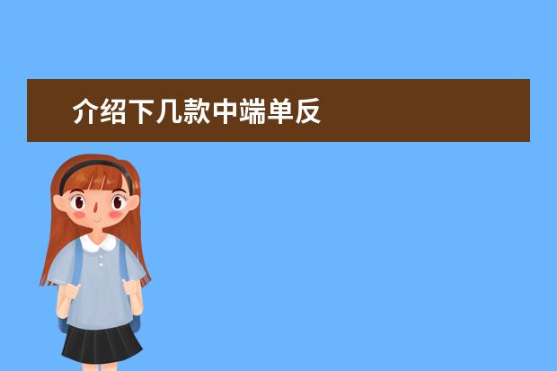 介绍下几款中端单反