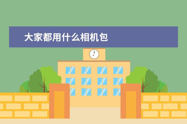 大家都用什么相机包