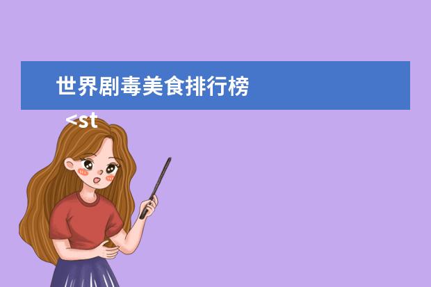 世界剧毒美食排行榜 
  <strong>
   世界最小的生物
  </strong>