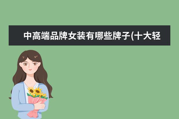 中高端品牌女装有哪些牌子(十大轻奢品牌女装)