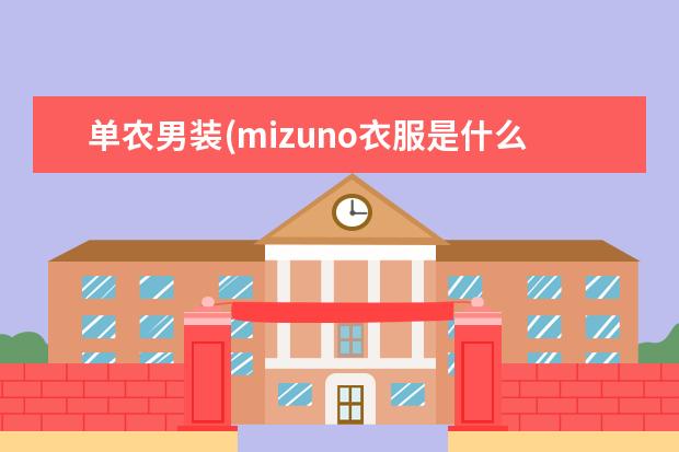 单农男装(mizuno衣服是什么牌子)