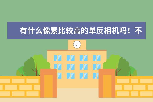 有什么像素比较高的单反相机吗！不要入门级啊！3000元上下的，最好有录像功能的
