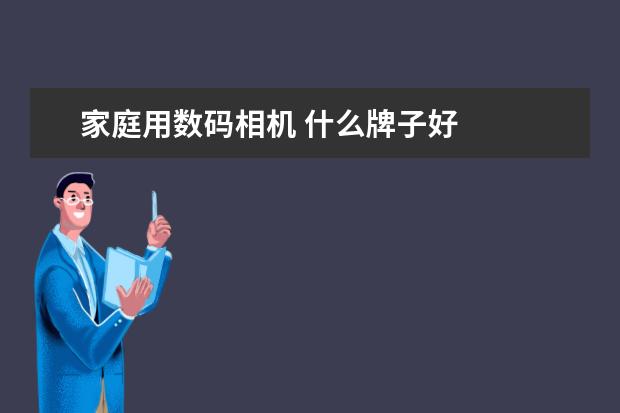 家庭用数码相机 什么牌子好