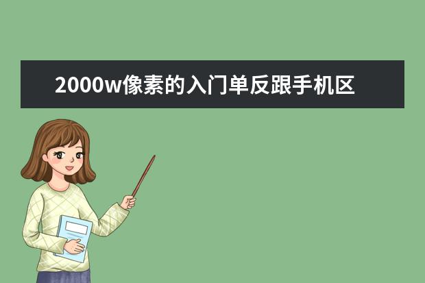 2000w像素的入门单反跟手机区别是什么