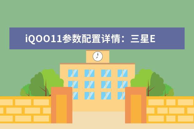 iQOO11参数配置详情：三星E6直屏+5000万像素后置三摄