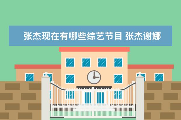 张杰现在有哪些综艺节目 张杰谢娜参加过的综艺节目(全部)