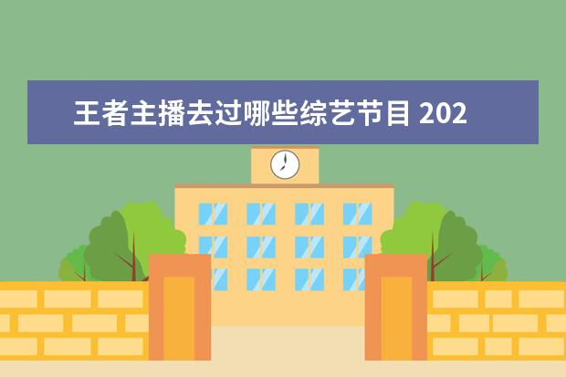 王者主播去过哪些综艺节目 2021王者荣耀综艺节目有哪些