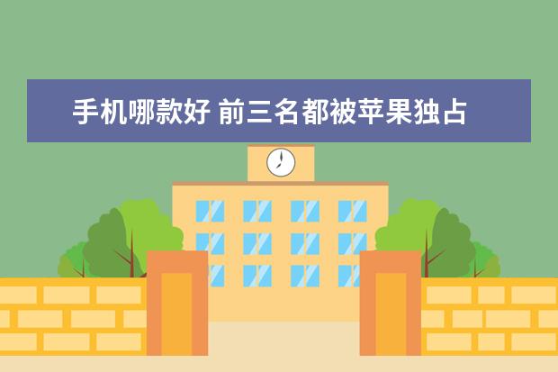 手机哪款好 前三名都被苹果独占