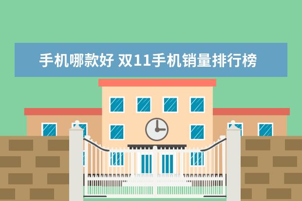 手机哪款好 双11手机销量排行榜