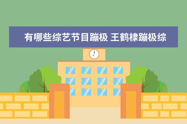有哪些综艺节目蹦极 王鹤棣蹦极综艺是哪一期