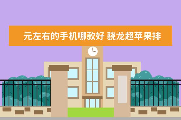 元左右的手机哪款好 骁龙超苹果排第一