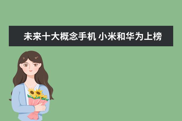 未来十大概念手机 小米和华为上榜