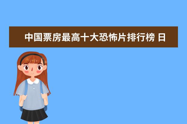 中国票房最高十大恐怖片排行榜 日本动画电影十大排行榜