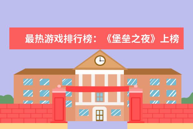 最热游戏排行榜：《堡垒之夜》上榜，第二古风画面精美 网游排行榜前十