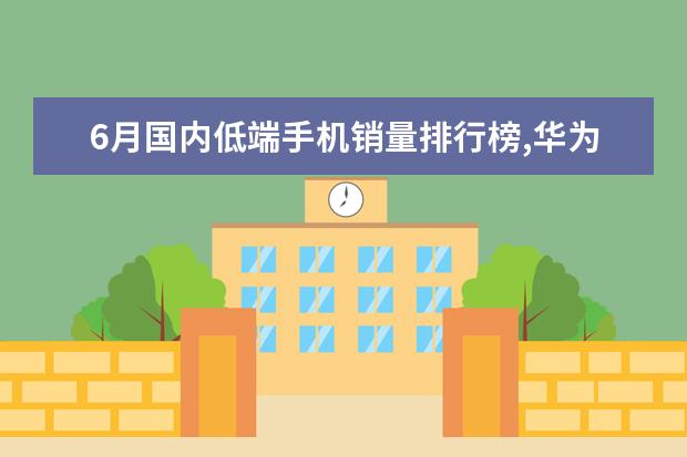 6月国内低端手机销量排行榜,华为超越OPPO夺冠 中国手机阿根廷市场占有率排行榜,摩托罗拉登顶