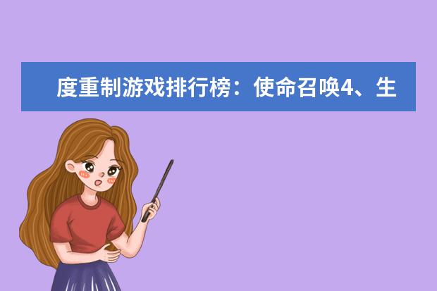 度重制游戏排行榜：使命召唤4、生化危机合集，冷饭也美味 穿越火线夺得第一