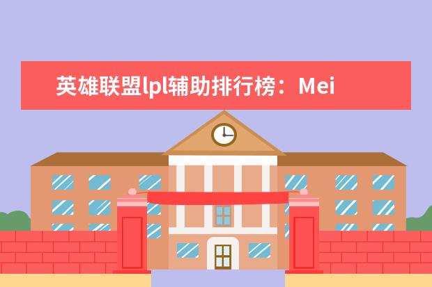 英雄联盟lpl辅助排行榜：Meiko上榜，第一是最强辅助 Live游戏排行榜