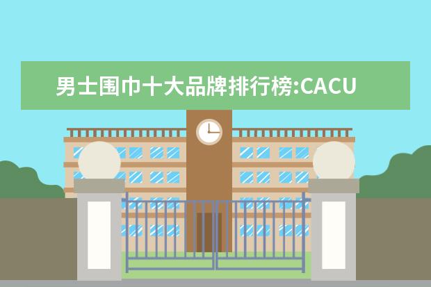男士围巾十大品牌排行榜:CACUSS上榜 女工装十大品牌排行榜推荐