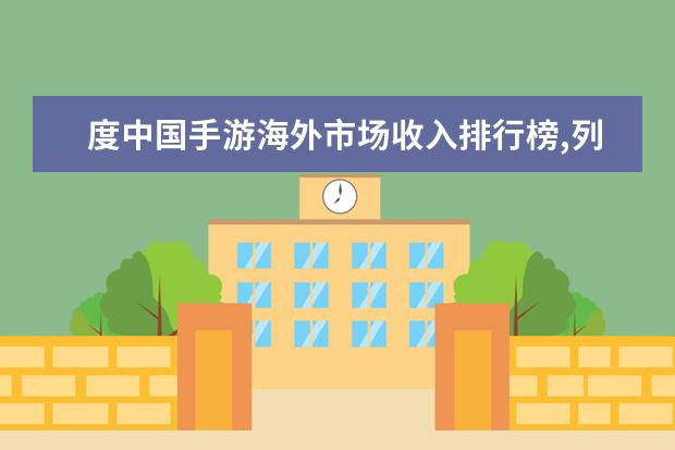 度中国手游海外市场收入排行榜,列王的战争第一, 盘点最受欢迎的英雄