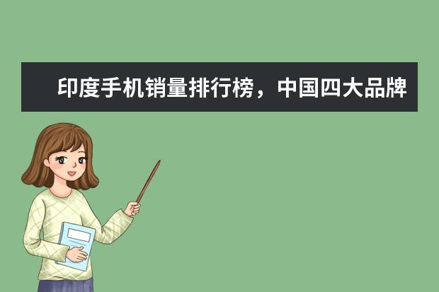 印度手机销量排行榜，中国四大品牌居前五 P30