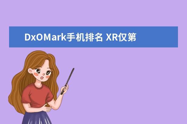 DxOMark手机排名 XR仅第四,华为包揽前三