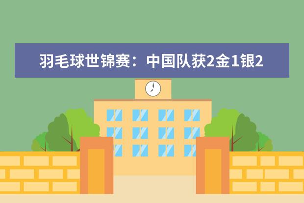 羽毛球世锦赛：中国队获2金1银2铜，排名第一(附最新排行榜前十名单) 世联赛亚洲球队均出局，中国女排世界排名跌至第四(附最新排行榜前十名单)