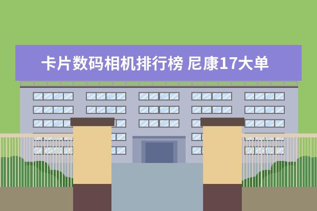 卡片数码相机排行榜 尼康17大单反型号对比选购