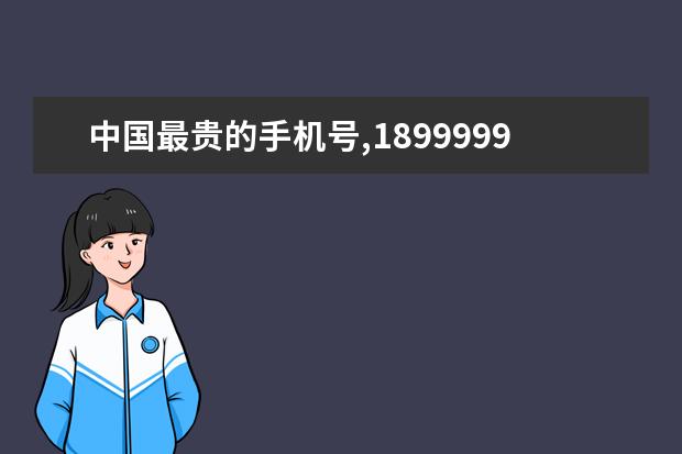 中国最贵的手机号,18999999999(估价3000万) SE会降维吊打国产手机吗