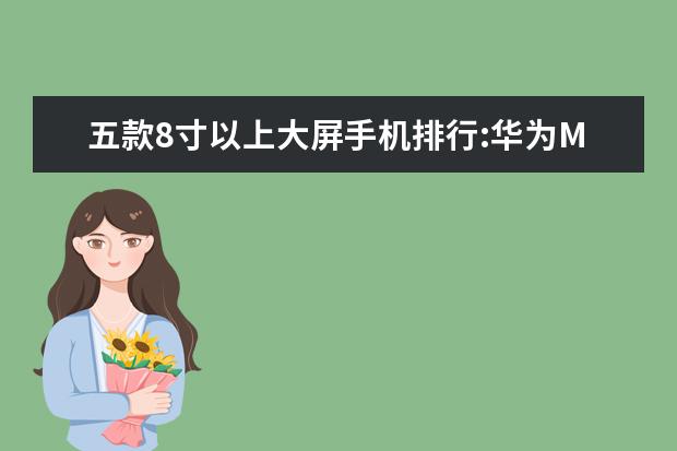 五款8寸以上大屏手机排行:华为M5青春版上榜 中国手机销量排行榜:华为1.02亿台夺冠,苹果险胜小米